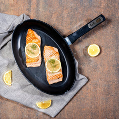 Tigaie ovala pentru peste, antiaderenta, 34,6 x 22,8 cm, Durable Cosy&Trendy