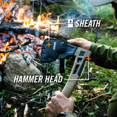 Toporisca Gerber pentru camping si outdoor, Bushcraft Coyote , lungime 38.7 cm, maro