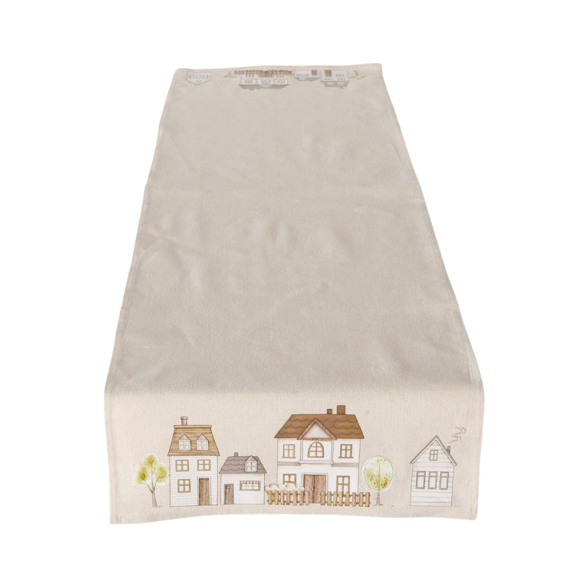 Traversa de masa, bej, din in si poliester, Bergström Boltze, 1, hectarul.ro