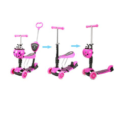 Trotineta 5 in 1 cu scaun si maner multifunctionala reglabila, PC617-C