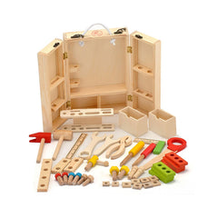 Trusa de scule din lemn Montessori cu 40 de accesorii, WD 2505