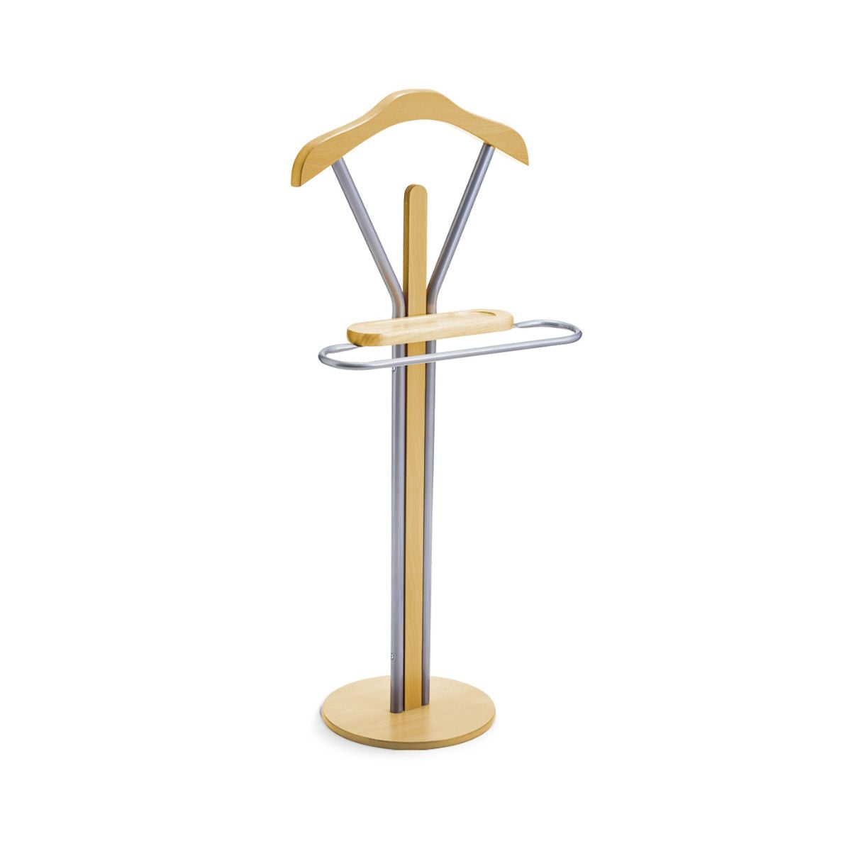 Valet de haine, maro, din lemn, 108 cm, Valet Stand Zeller, 1, hectarul.ro