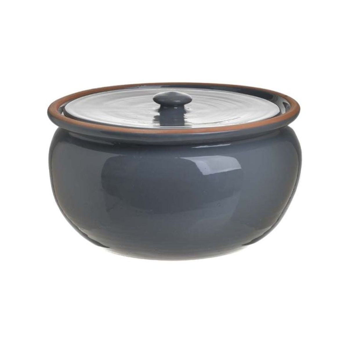 Vas din ceramica gri, 31Χ16 cm, INART, 1, hectarul.ro