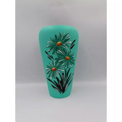 Vaza colorata din ceramica model flori 21 cm Model 13