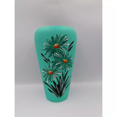 Vaza colorata din ceramica model flori 21 cm Model 13