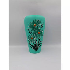 Vaza colorata din ceramica model flori 21 cm Model 13