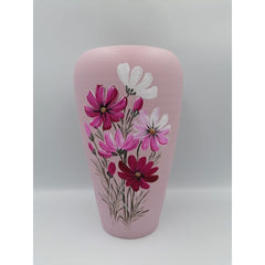 Vaza colorata din ceramica model flori 21 cm Model 1