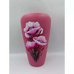 Vaza colorata din ceramica model flori 21 cm Model 6