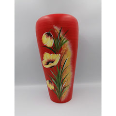 Vaza colorata din ceramica model flori 21 cm Model 7