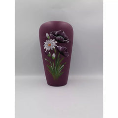 Vaza colorata din ceramica model flori 21 cm Model 9