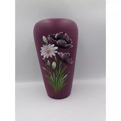 Vaza colorata din ceramica model flori 21 cm Model 9