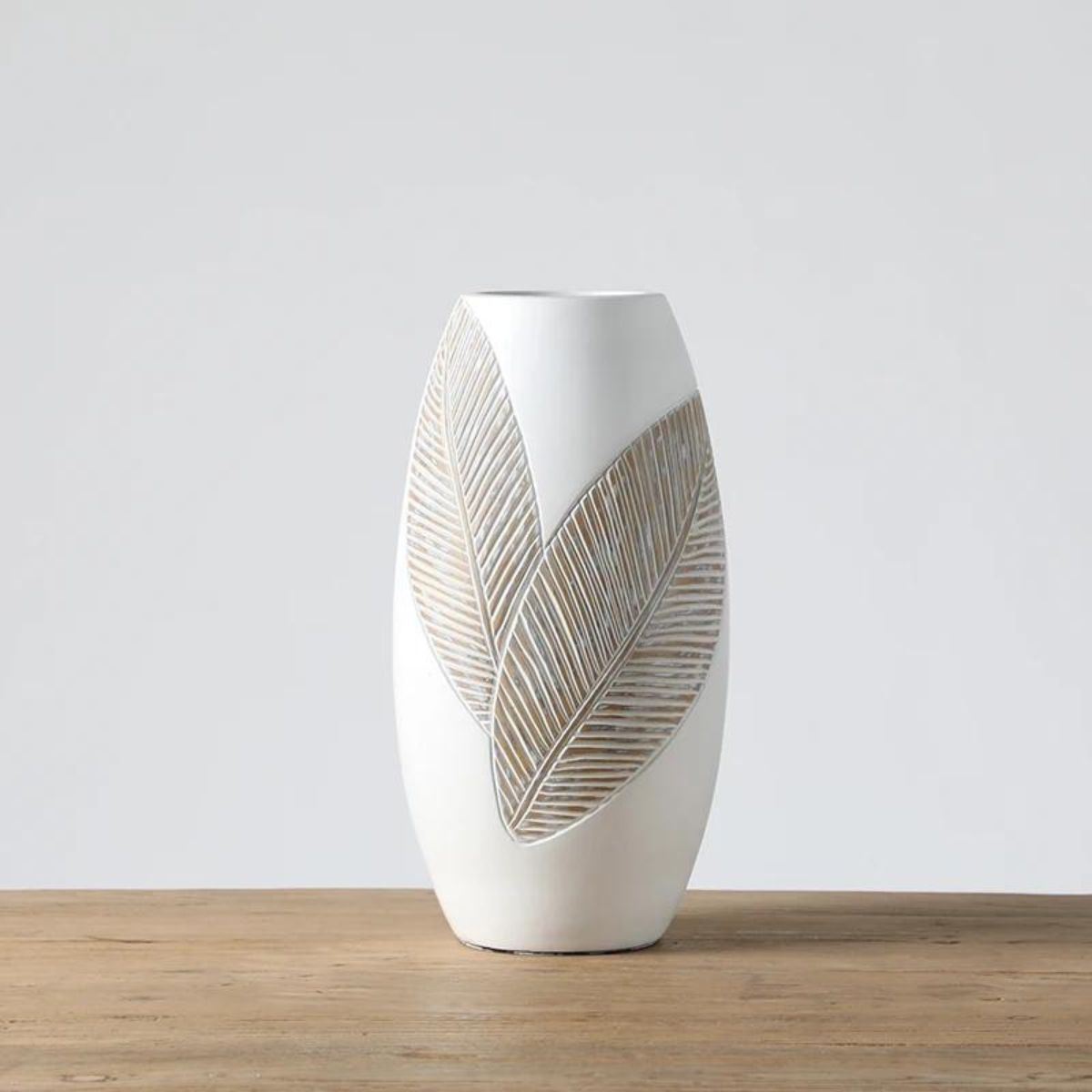 Vaza alba din polirasina 35 cm Yazhi, 1, hectarul.ro