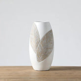 Hectarul - Vaza alba din polirasina 35 cm Yazhi