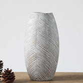 Hectarul - Vaza alba din polirasina 35 cm Yazhi