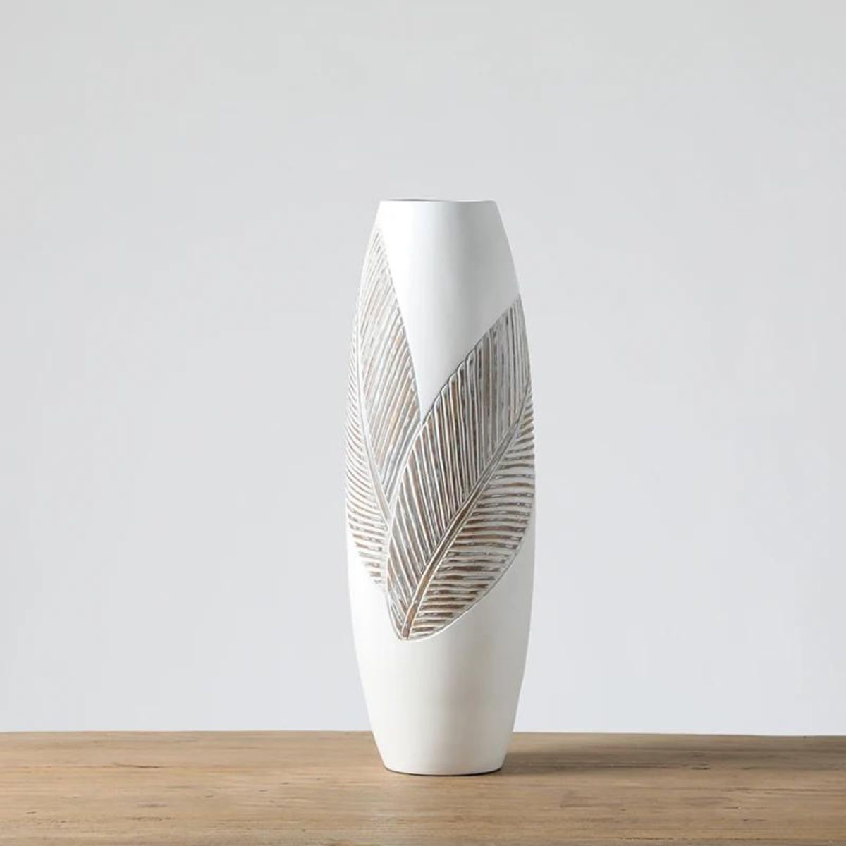 Vaza alba din polirasina 45 cm Yazhi, 1, hectarul.ro