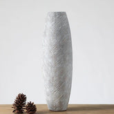 Hectarul - Vaza alba din polirasina 59.5 cm Yazhi