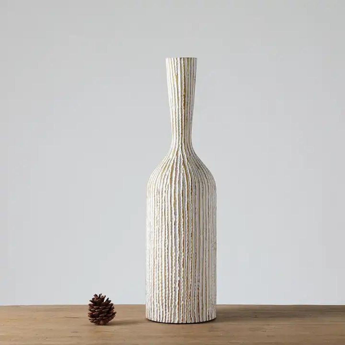 Vaza alba din polirasina 62.5 cm Yazhi, 1, hectarul.ro