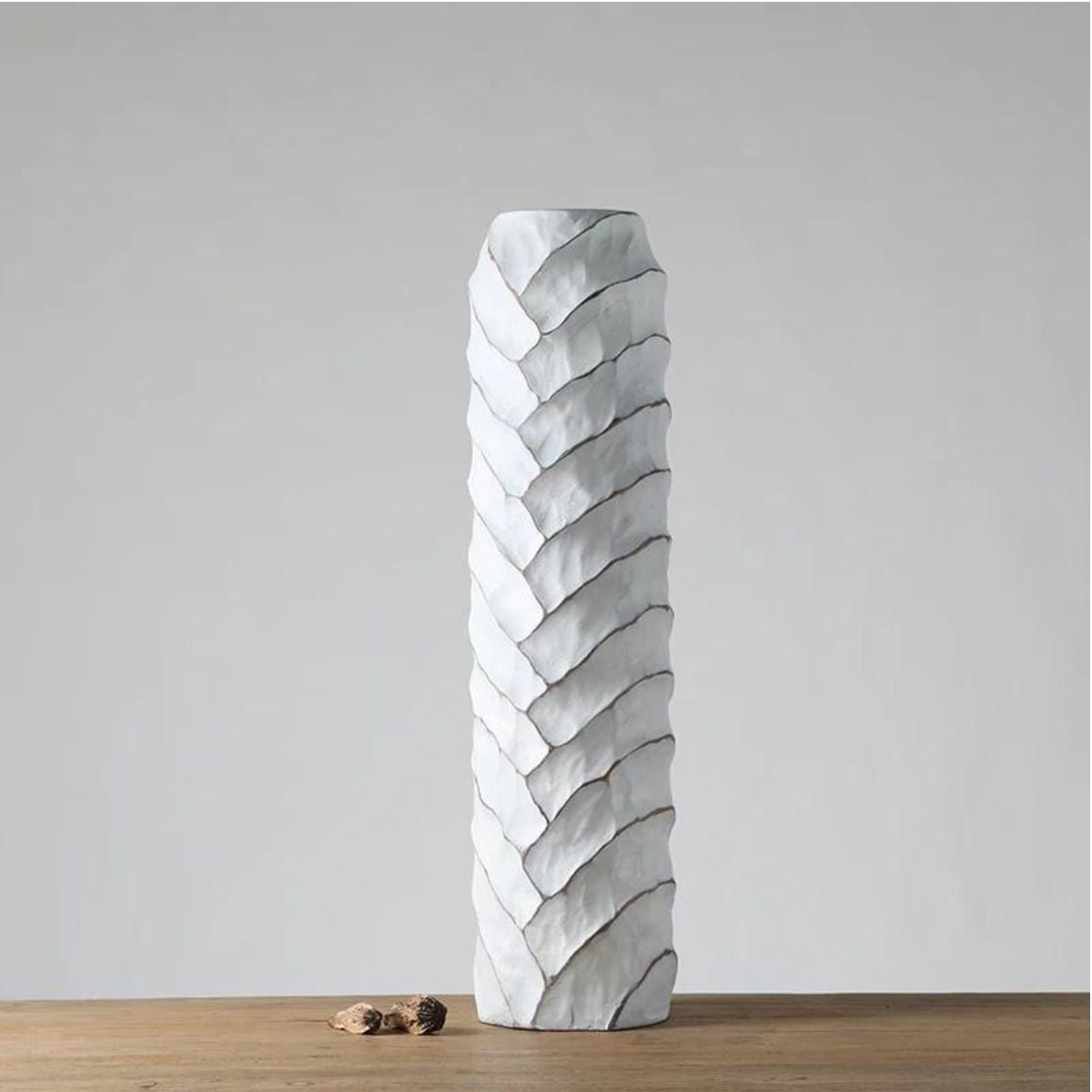 Vaza alba din polirasina 82 cm Yazhi, 1, hectarul.ro