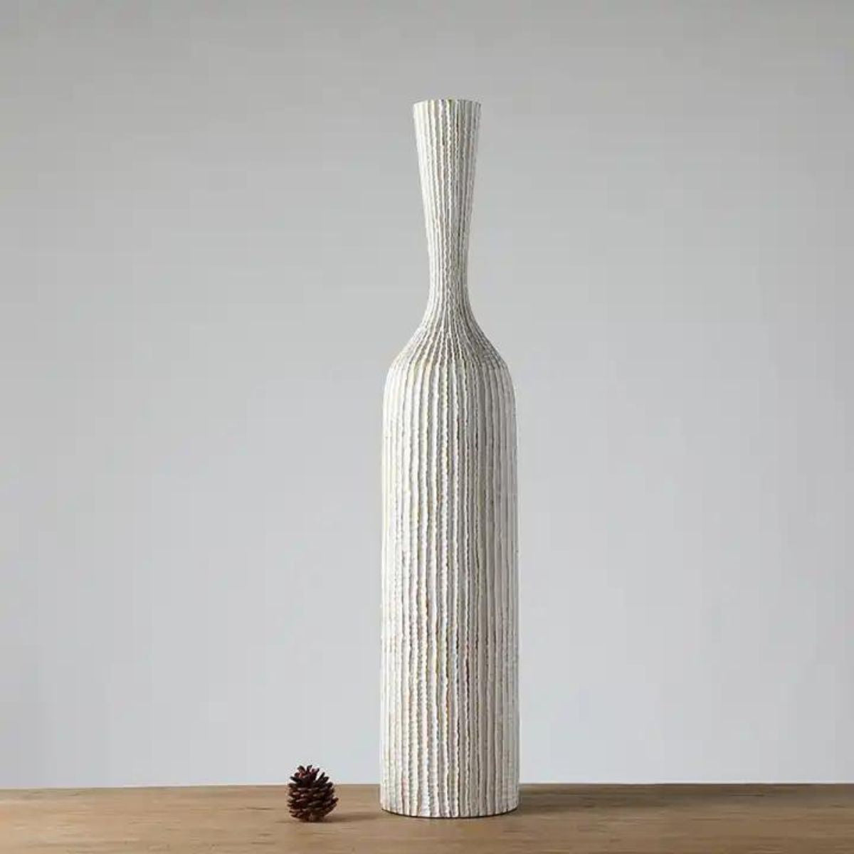 Vaza alba din polirasina 94.5 cm Yazhi, 1, hectarul.ro