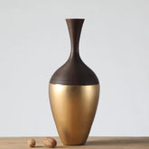 Hectarul - Vaza aurie si maro din polirasina 51 cm Yazhi