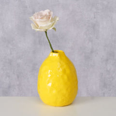 Vaza galbena ceramica 18 cm Zitronella Boltze