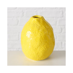 Vaza galbena din ceramica 12 cm Zitronella Boltze