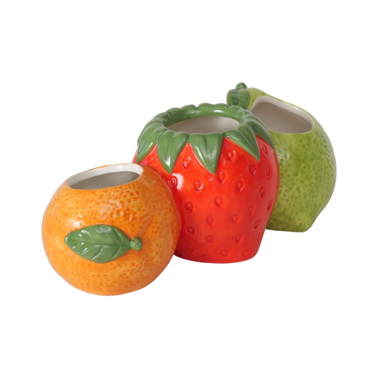 Vaza multicolora ceramica 22,5 x 9 x 8 cm Frutas Boltze, 1, hectarul.ro