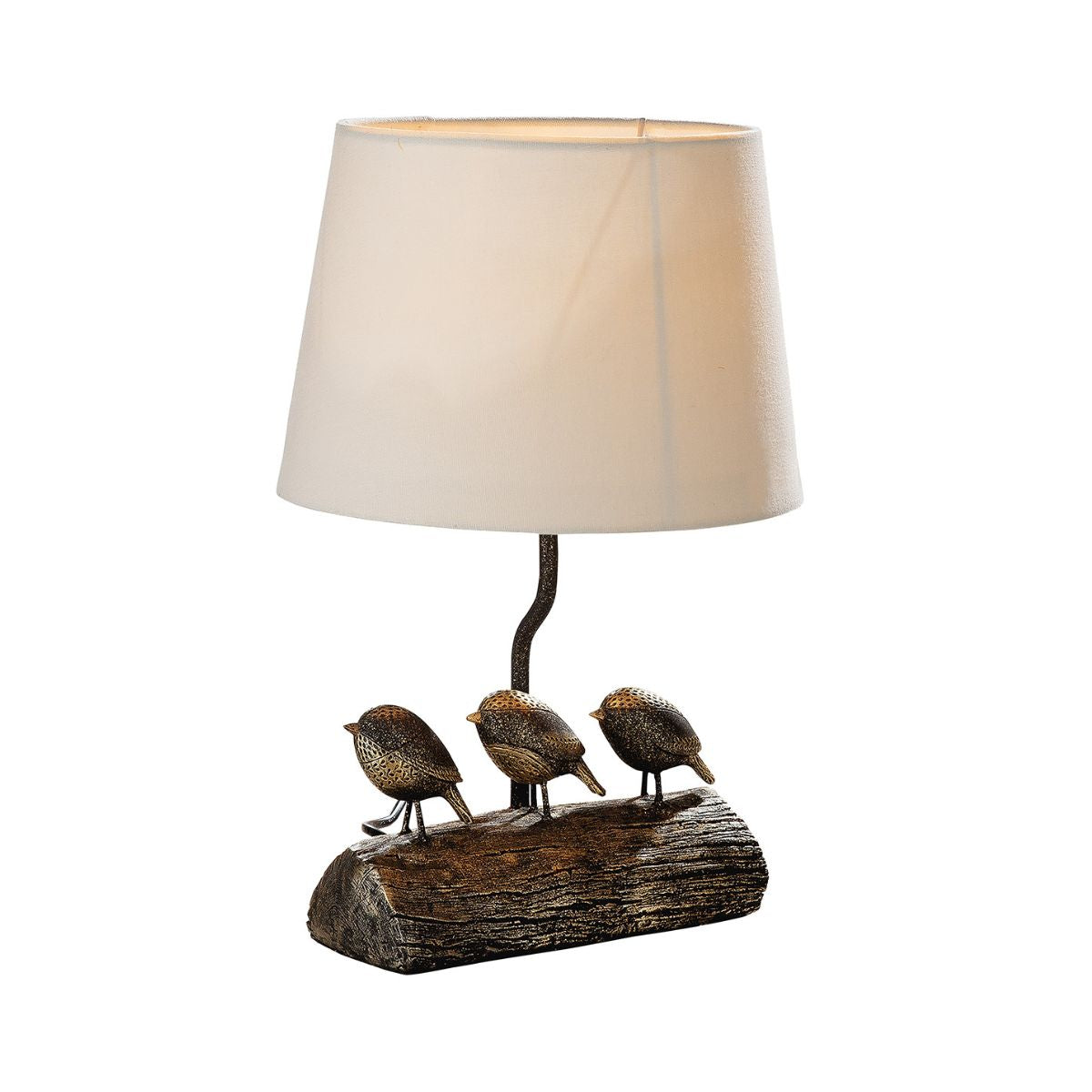 Veioza 40 cm din textil si polirasina Bird Motif Gilde, 1, hectarul.ro