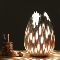 Veioza alba din polirasina Yazhi