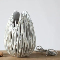 Veioza alba din polirasina Yazhi