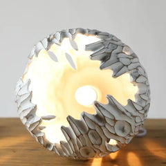 Veioza alba din polirasina Yazhi