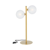 Hectarul - Veioza aurie din metal 54 cm Balls Bizzotto