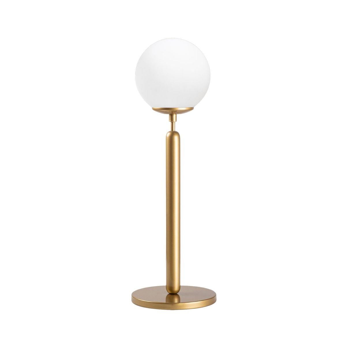 Veioza auriu/alb din metal si sticla 52 cm King, 1, hectarul.ro