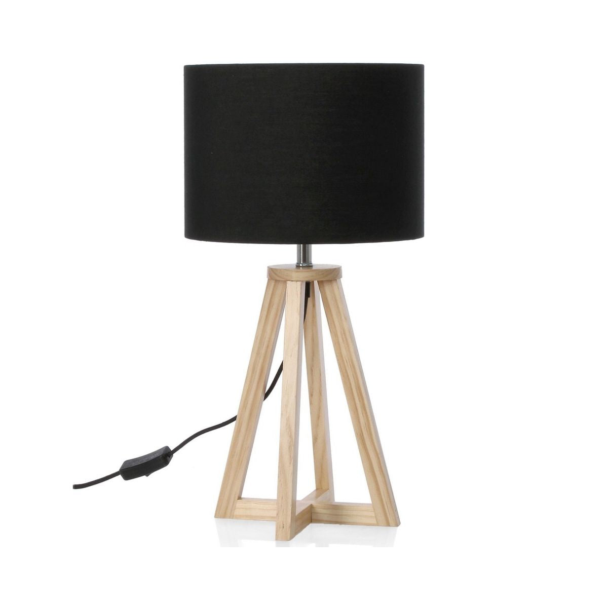 Veioza neagra din lemn Stoccolma Bizzotto, 1, hectarul.ro