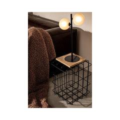 Veioza neagra din metal 54 cm Balls Bizzotto