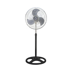 Ventilator cu picior 3 in 1, elice metalica, 45 cm diametru, putere 60 W, Victronic SF4502 negru/argintiu