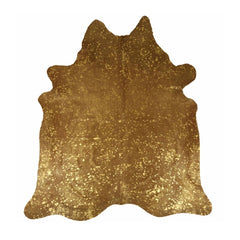 Piele naturala de vita, 3-4 m2, culoare Auriu metalic