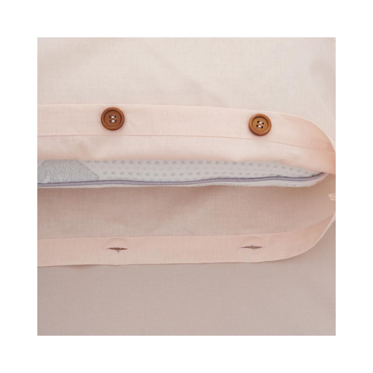 Lenjerie de pat din bumbac, pentru 2 persoane, 3 piese, crem