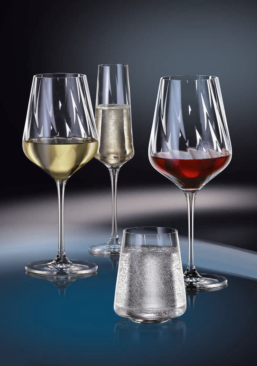 Set de 6 pahare pentru vin alb, din cristal de Bohemia, 485 ml, Crystal Winestar Spirale, 4, hectarul.ro