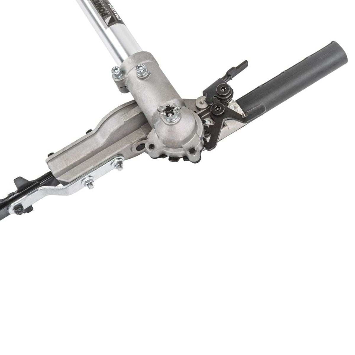 Motocoasă de tuns iarbă multifuncțională pe benzină 4 în 1 – coasă, ferăstrău, foarfece gard viu, Powermat PM-KSW-4HM, 4CP, 42cc, 12, hectarul.ro