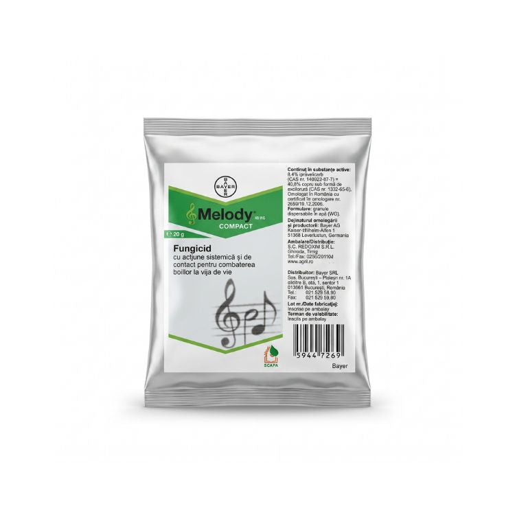 Fungicid pentru vita de vie, 20 grame, Melody Compact 49 WG, BAYER, 1, hectarul.ro