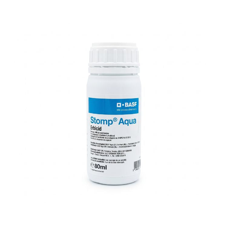 Erbicid legume, floarea soarelui, porumb, grau, orz, samburoase, Stomp Aqua, 80 ML