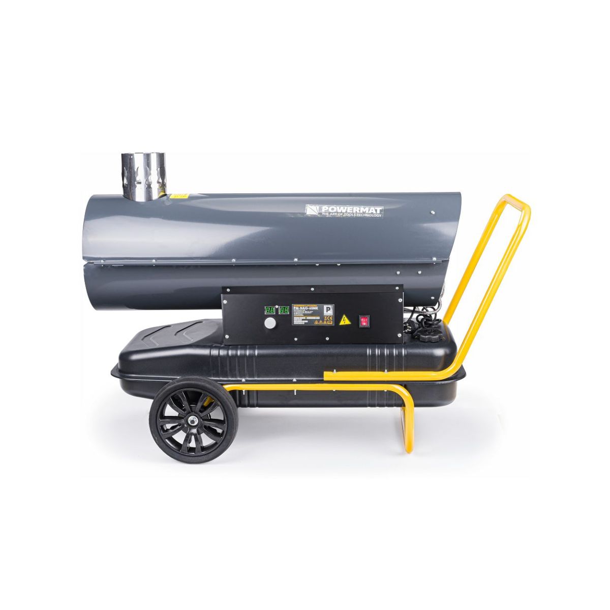 Încălzitor de ulei cu motorină/păcură ușoară Powermat PM-NAG-65MK, 65 kW, 68L, 230V