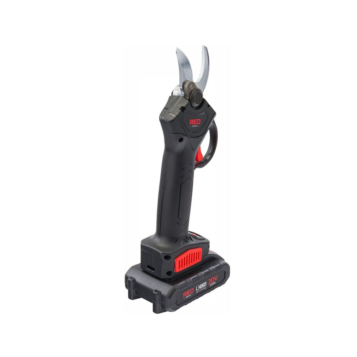Foarfecă de grădinărit cu acumulator Red Technic RTSA0063, 20V, 30 mm, 2 baterii incluse, 4, hectarul.ro