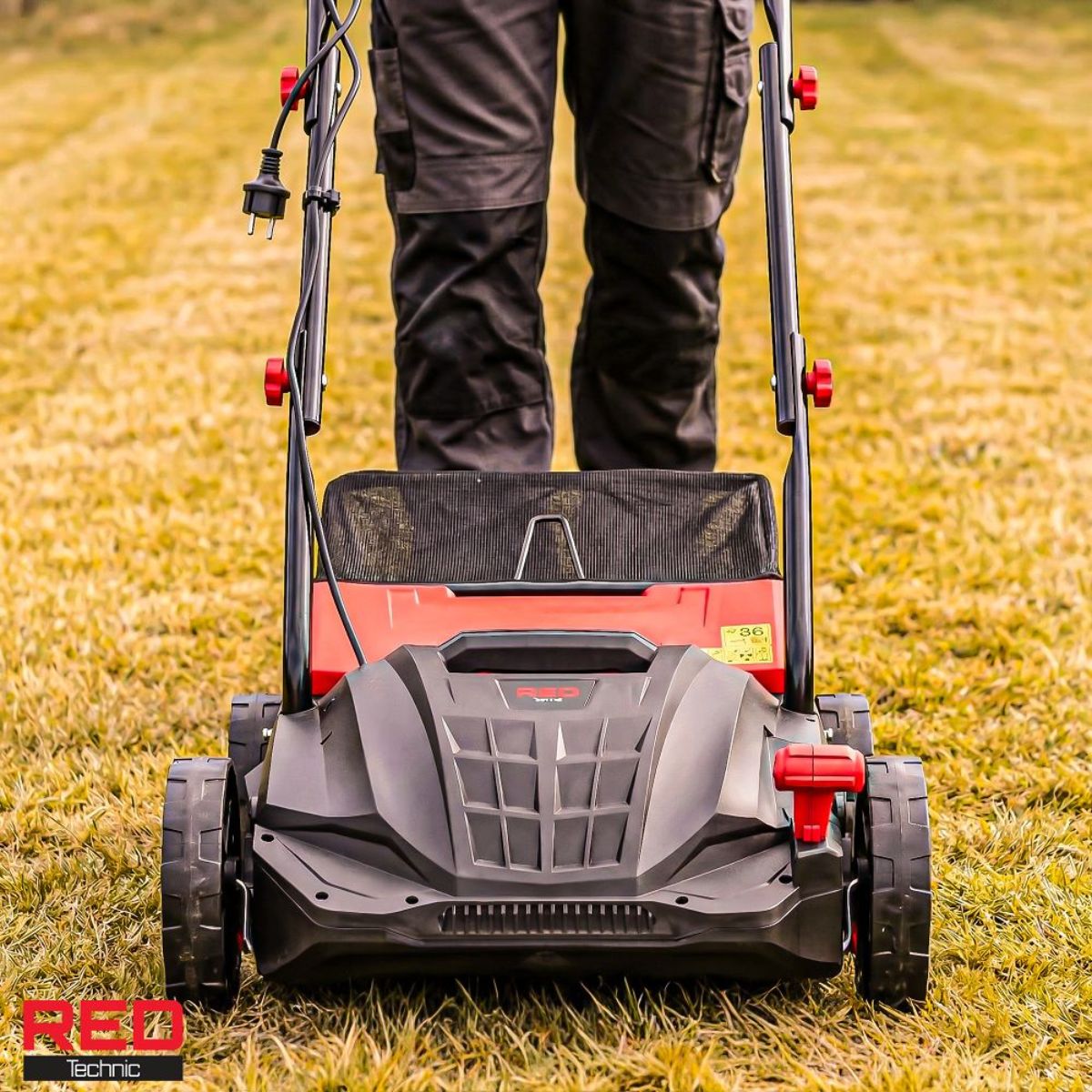 Aerator și scarificator electric de gazon 3 în 1 RED TECHNIC – 2400W, 11, hectarul.ro