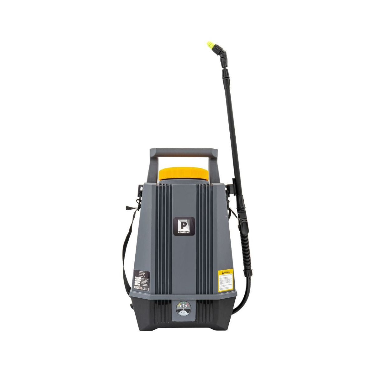 Pulverizator cu baterie 8L Powermat, 12V Li-Ion, 4 bar, autonomie mare și lance telescopică, 1, hectarul.ro