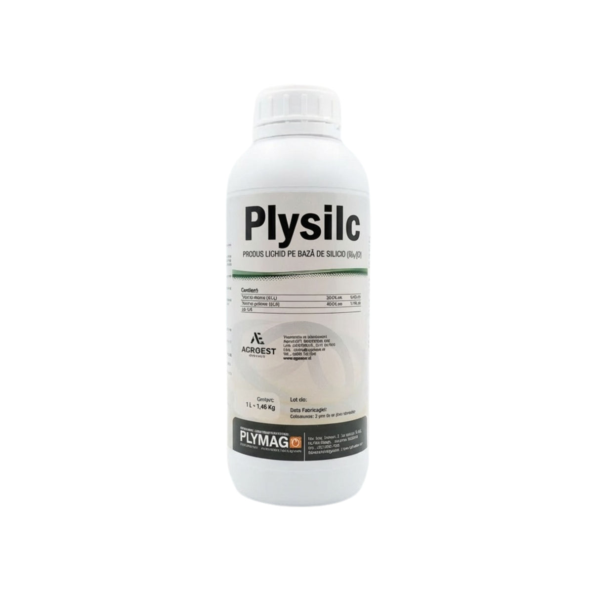 Biostimulator cu siliciu si potasiu pentru fertigare Plysilc, 1L