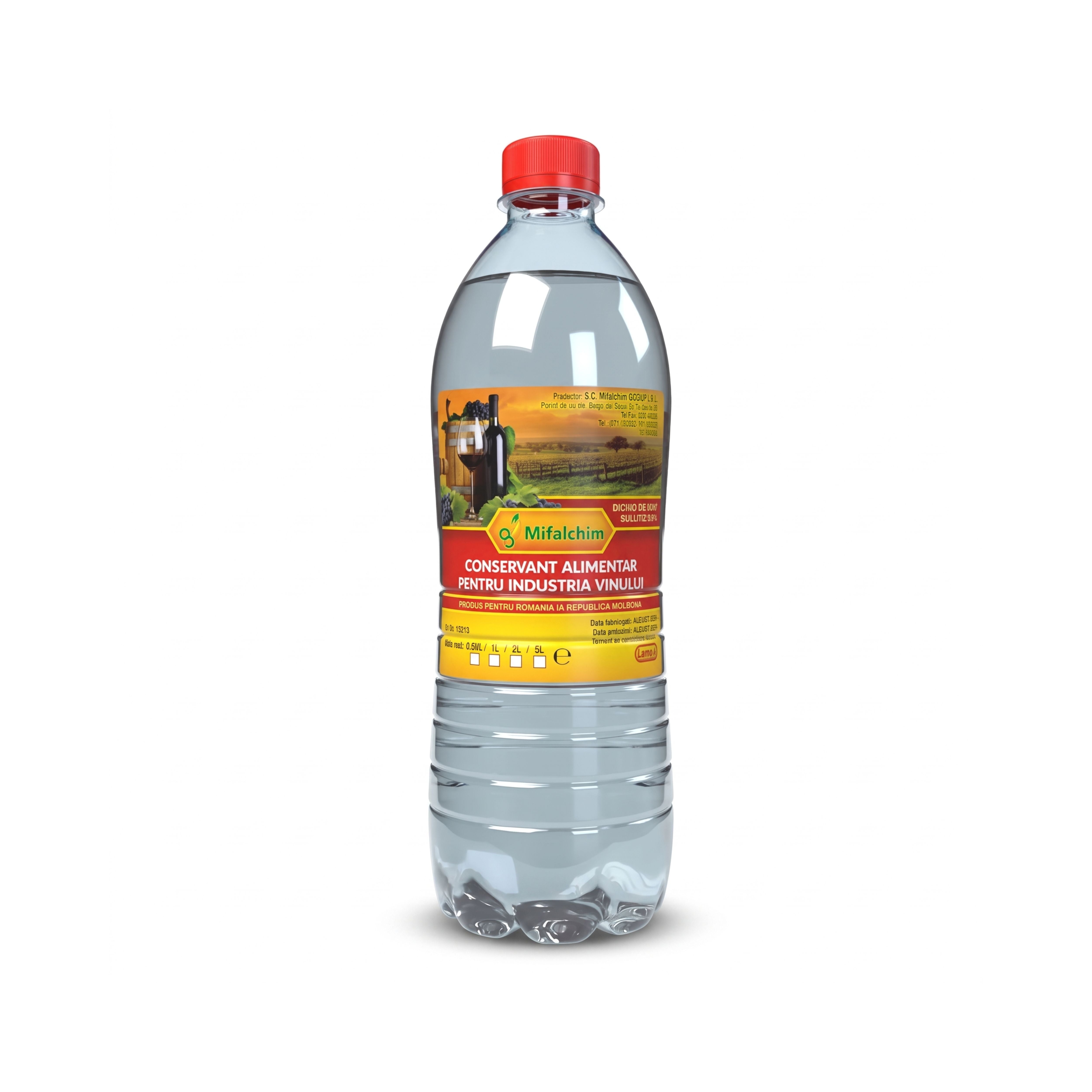 Dioxid de sulf 6% Mifalchim 500 ml – conservant alimentar pentru vinificație, 1, hectarul.ro