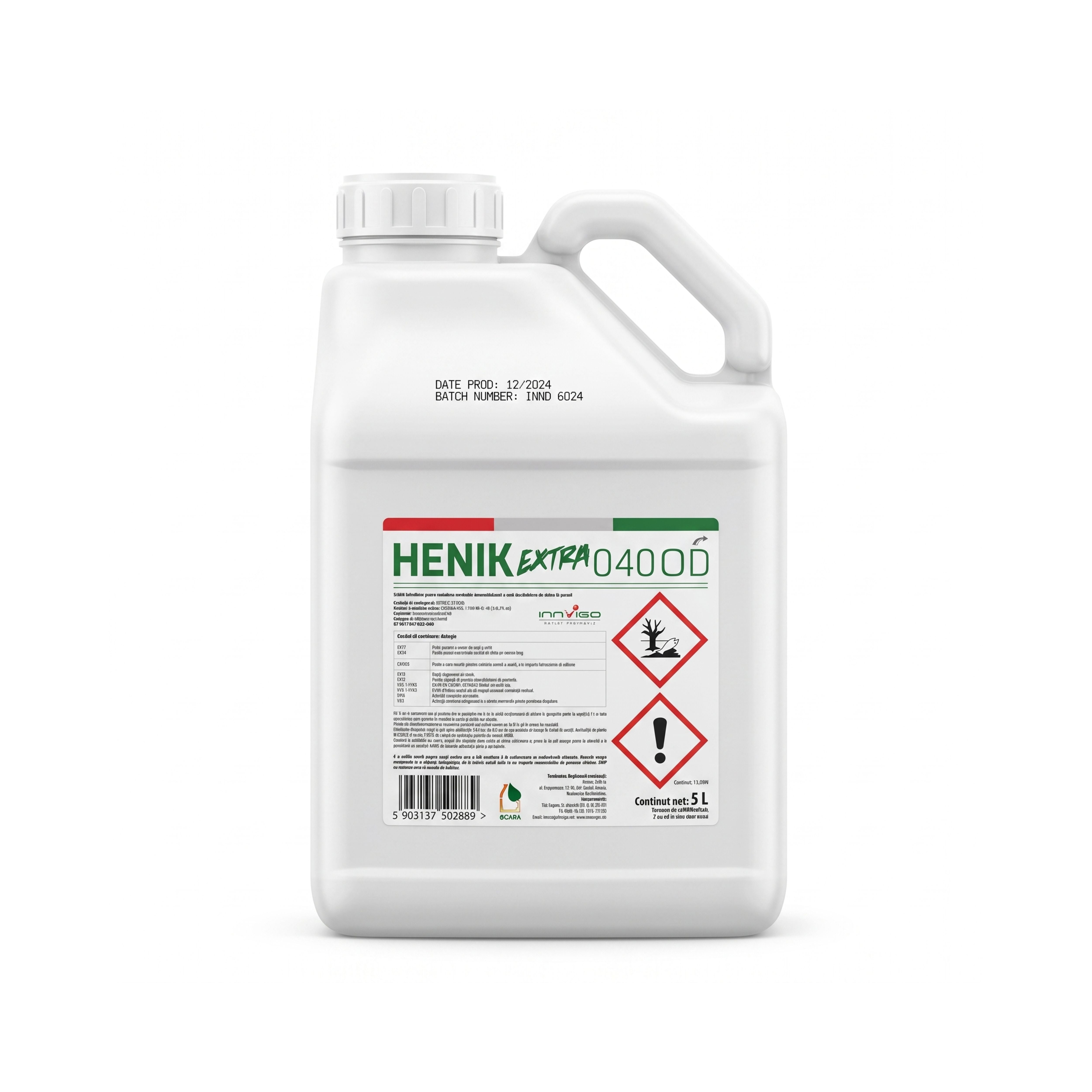 Erbicid Henik Extra 040 OD 5 L cu nicosulfuron 40 gL pentru combaterea buruienilor din porumb, 1, hectarul.ro