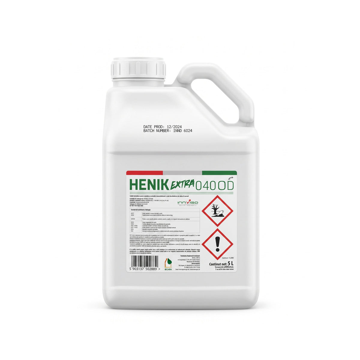 Erbicid Henik Extra 040 OD 5 L cu nicosulfuron 40 gL pentru combaterea buruienilor din porumb